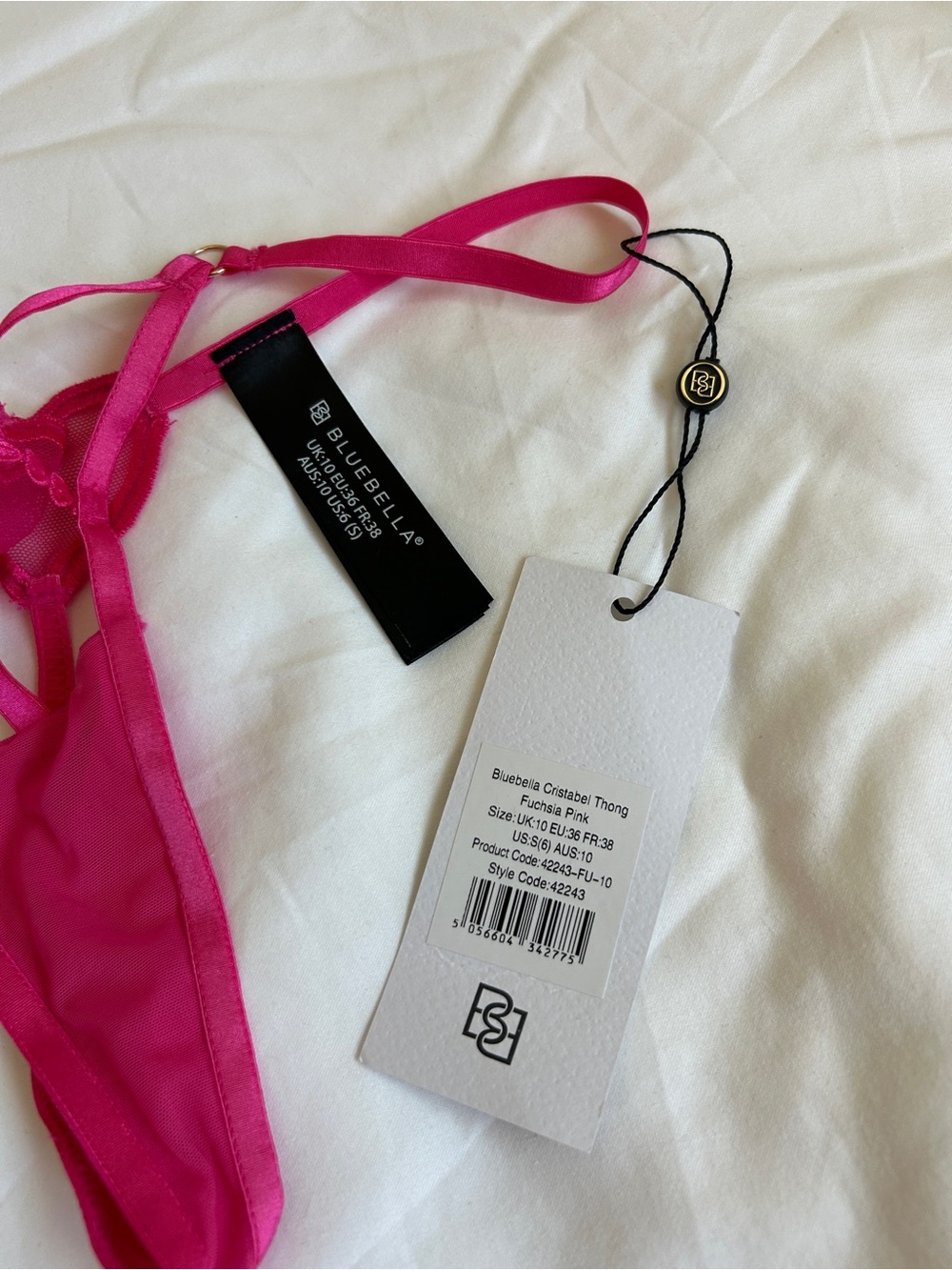 Bluebella Cristabel pink Thong - Picture 3 of 6